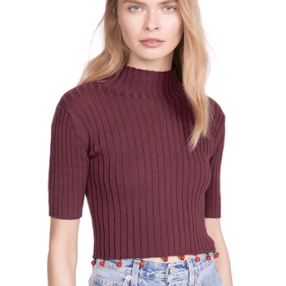STAUD Rocky Top Cropped Sweater